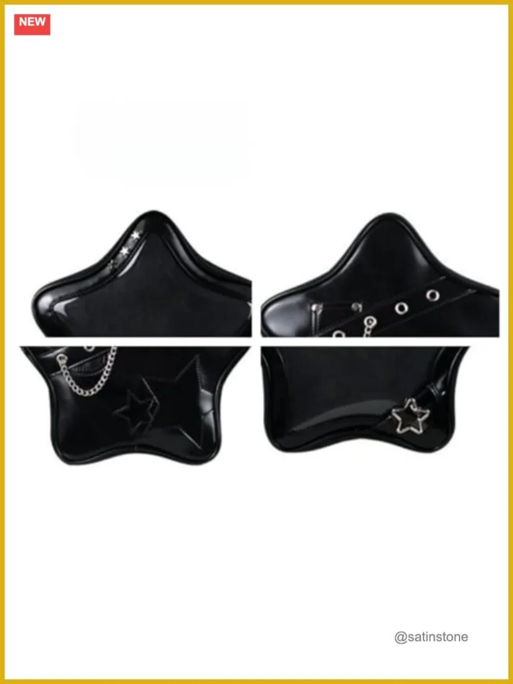 PU Leather Ita Backpack with Clear Display Window for Pins and Badges